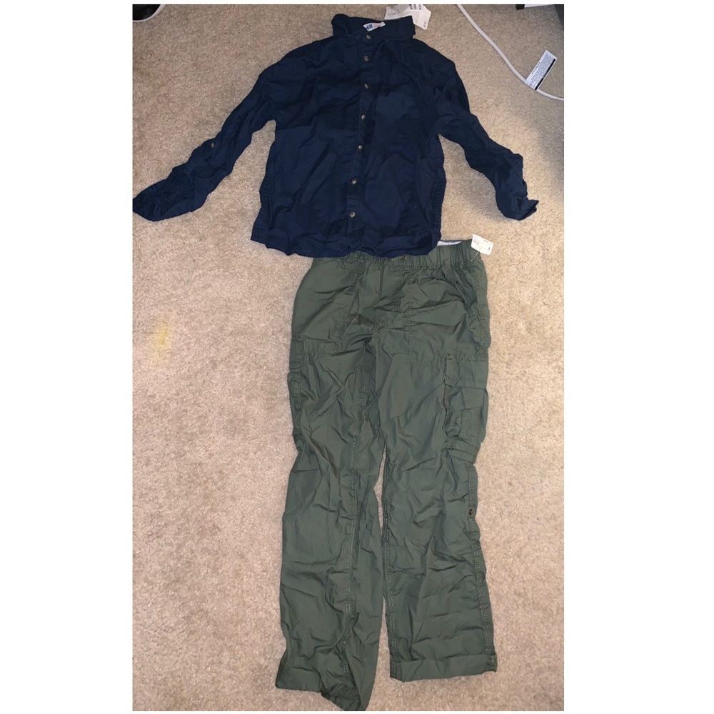 H&M boys cargo two piece set
